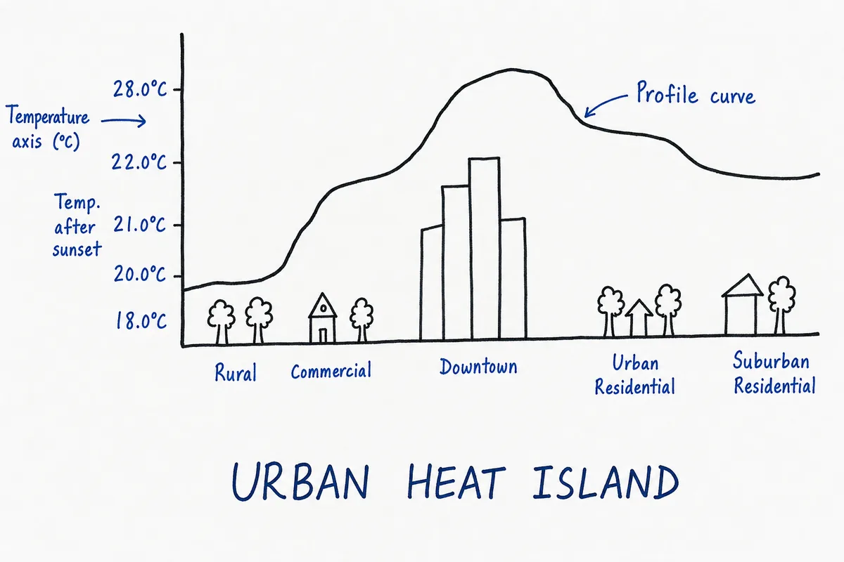 Urban Heat Island Profile